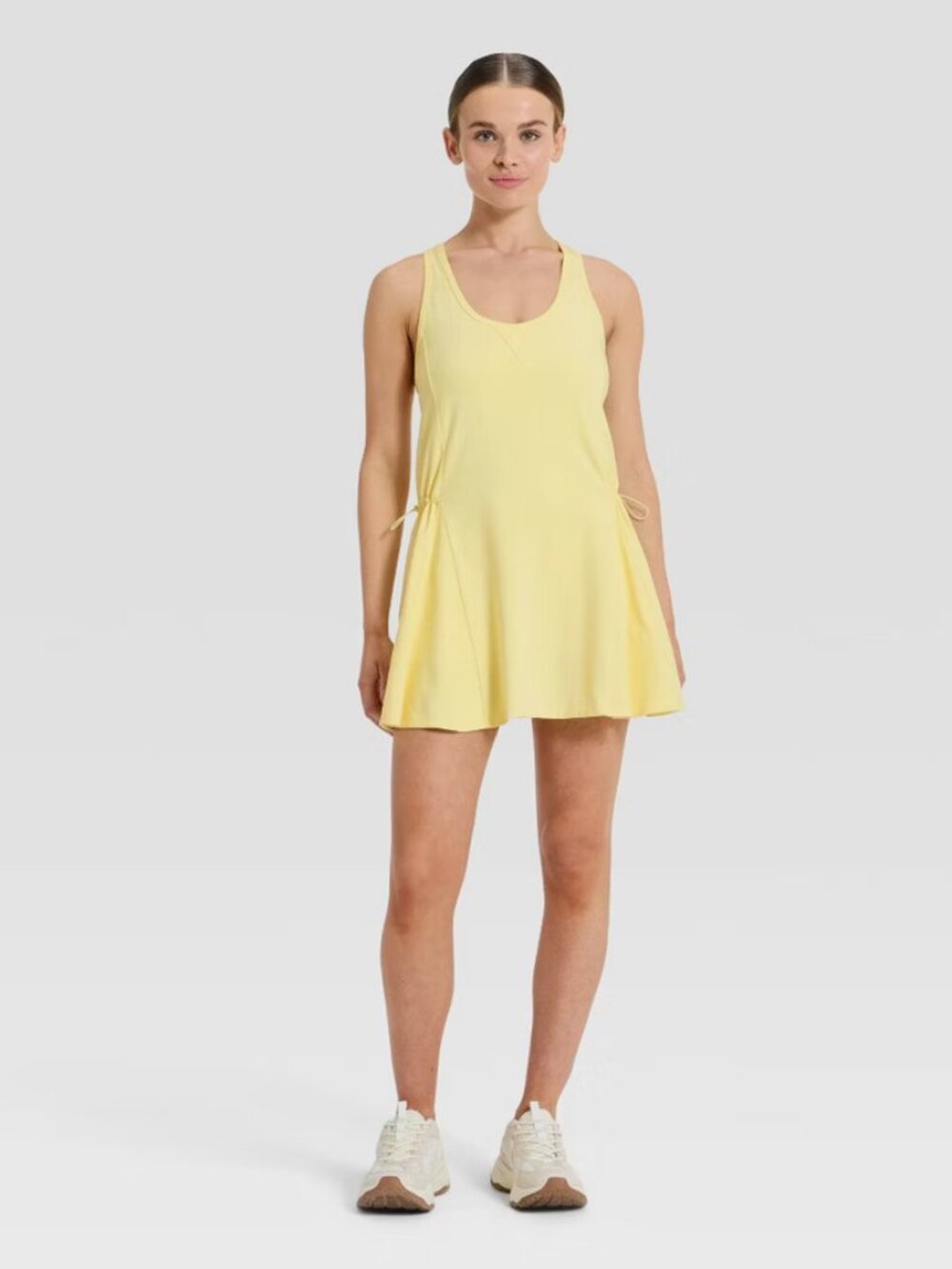 Women's Washed Jersey Active Dress - JoyLab Yellow M